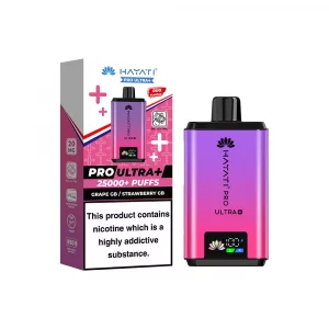 Hayati pro ultra+ 25000+ puff  Grape gb strawberry gb