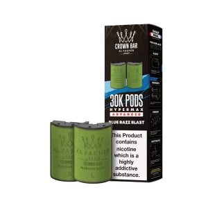 Al fakher 30k hypermax refill replacement pods  Blue razz blast