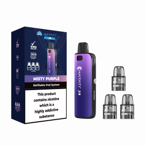 Hayati x4 refillable pod system Misty purple