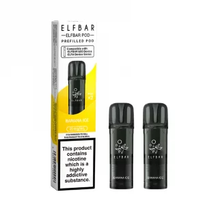 Elf bar 600 prefilled pods 2 pack  Banana ice