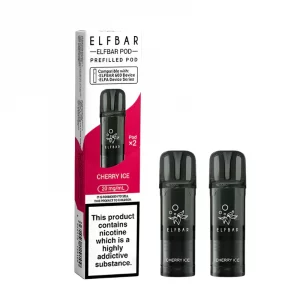 Elf bar 600 prefilled pods 2 pack  Cherry ice