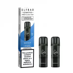 Elf bar 600 prefilled pods 2 pack  Mad blue