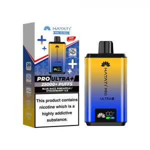 Hayati pro ultra+ 25000+ puff  Blue razz pineapple/strawberry ice