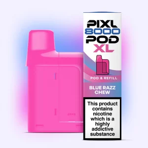 Pixl 8000 Refilled Pod   BLUE RAZZ CHEW