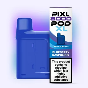Pixl 8000 Refilled Pod   BLUEBERRY RASPBERRY