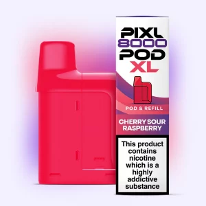 Pixl 8000 Refilled Pod  Cherry Sour Raspberry