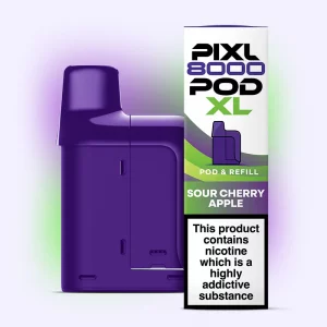 Pixl 8000 Refilled Pod  SOUR CHERRY APPLE