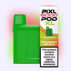 Pixl 8000 Refilled Pod  STRAWBERRY KIWI RAZZ