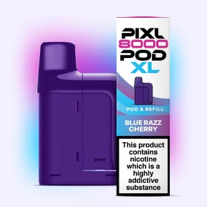 Pixl 8000 Refilled Pod   BLUE RAZZ CHERRY