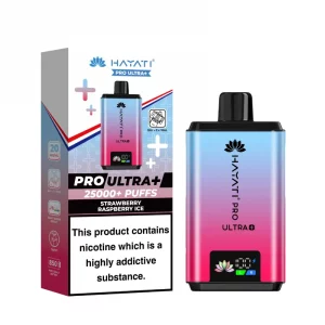 Hayati pro ultra+ 25000+ puff  Strawberry raspberry ice