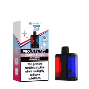Hayati pro ultra+ 25k pods  Strawberry raspberry ice