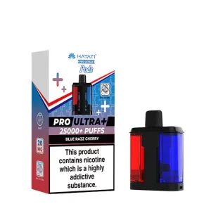 Hayati pro ultra+ 25k pods  Blue razz cherry