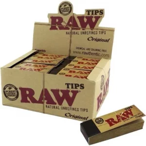Raw tips natural unrefined tips regular 50 pack