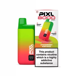 Pixl 8000 Prefilled Pod Kit  STRAWBERRY KIWI RAZZ