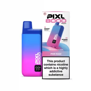 Pixl 8000 Prefilled Pod Kit  PINK RAZZ