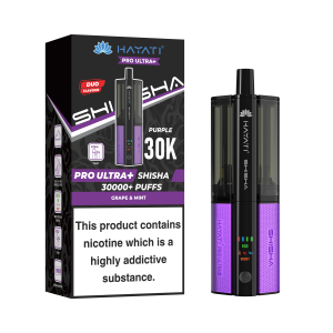 Hayati Pro Ultra Plus Shisha 30K KIT  Grape Mint