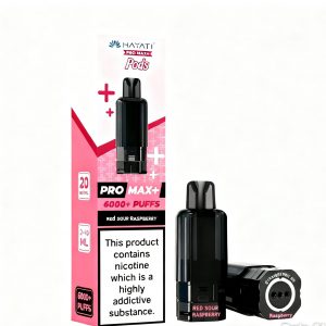 Hayati pro max+ 6000+ pods  RED SOUR RASPBERRY