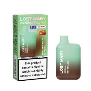 Lost Mary BM600 Prefilled Pod Kit  Mint Tobacco