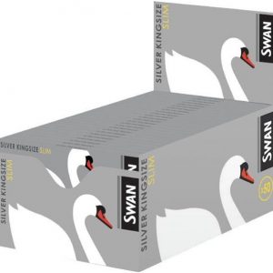 Swan King Size Slim Paper - Silver