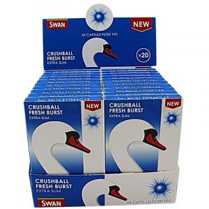 Swan Extra Slim Crushball Fresh Burst Tips - 20 packs