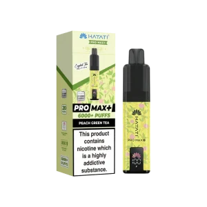 Hayati pro max+ 6000+ kits Peach Green Tea