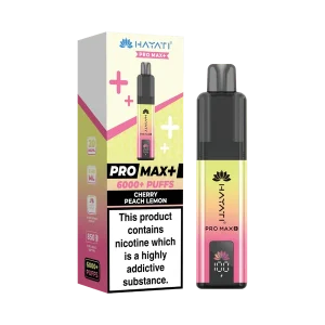 Hayati pro max+ 6000+ kits Cherry Peach Lemon