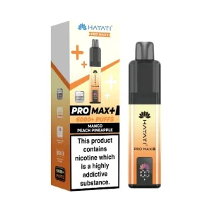 Hayati pro max+ 6000+ kits  Mango Peach Pineapple