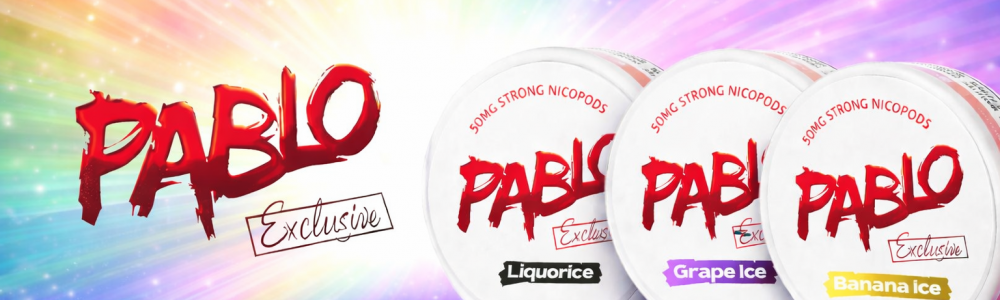 Vibrant Pablo Nicopods advertisement display